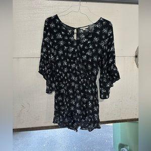 AEO romper with floral pattern. Medium